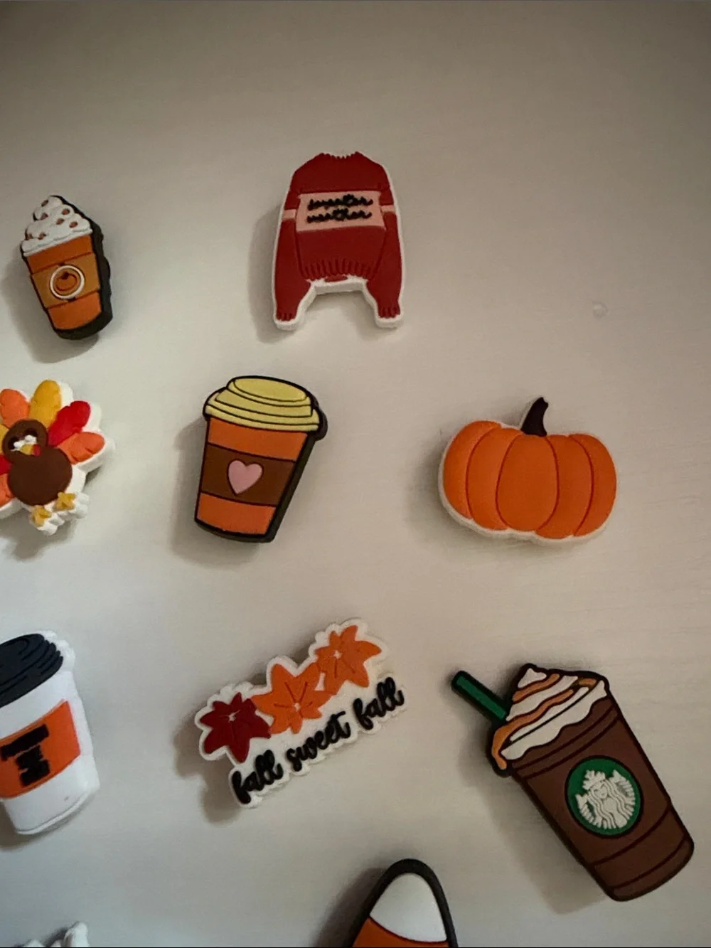 Autumn Pumpkin & Treats Croc Charms
